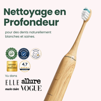 Bamboo Brush | Brosse à dents sonique robuste et durable