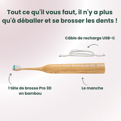 Bamboo Brush | Brosse à dents sonique robuste et durable