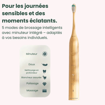 Bamboo Brush | Brosse à dents sonique robuste et durable