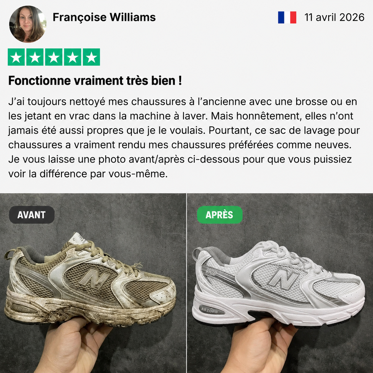 ComNeuf™ - Des chaussures propres en 30 minutes, sorties de la machine à laver