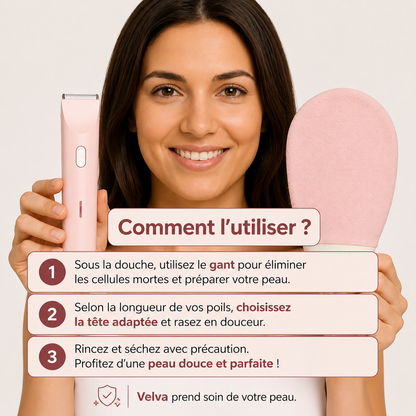 Velva™ | Rasoir 2-en-1 corps et maillot