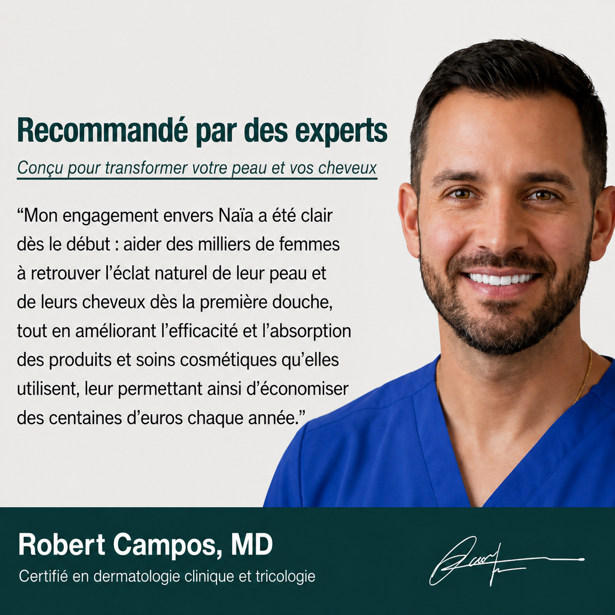Protégez votre peau, vos cheveux et votre santé avec le pommeau Naïa™