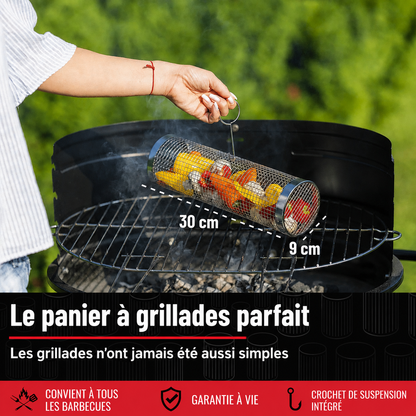 Le Panier BBQ™ - Une cuisson parfaite, des grillades inoubliables.