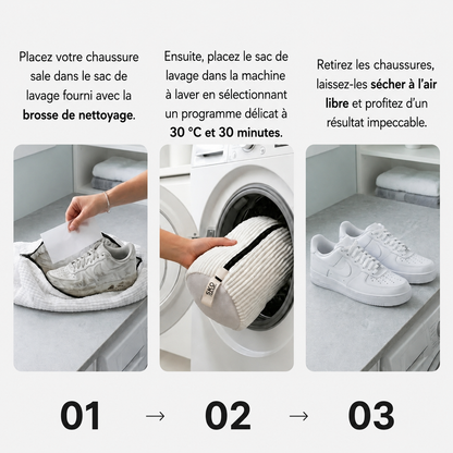 ComNeuf™ - Des chaussures propres en 30 minutes, sorties de la machine à laver