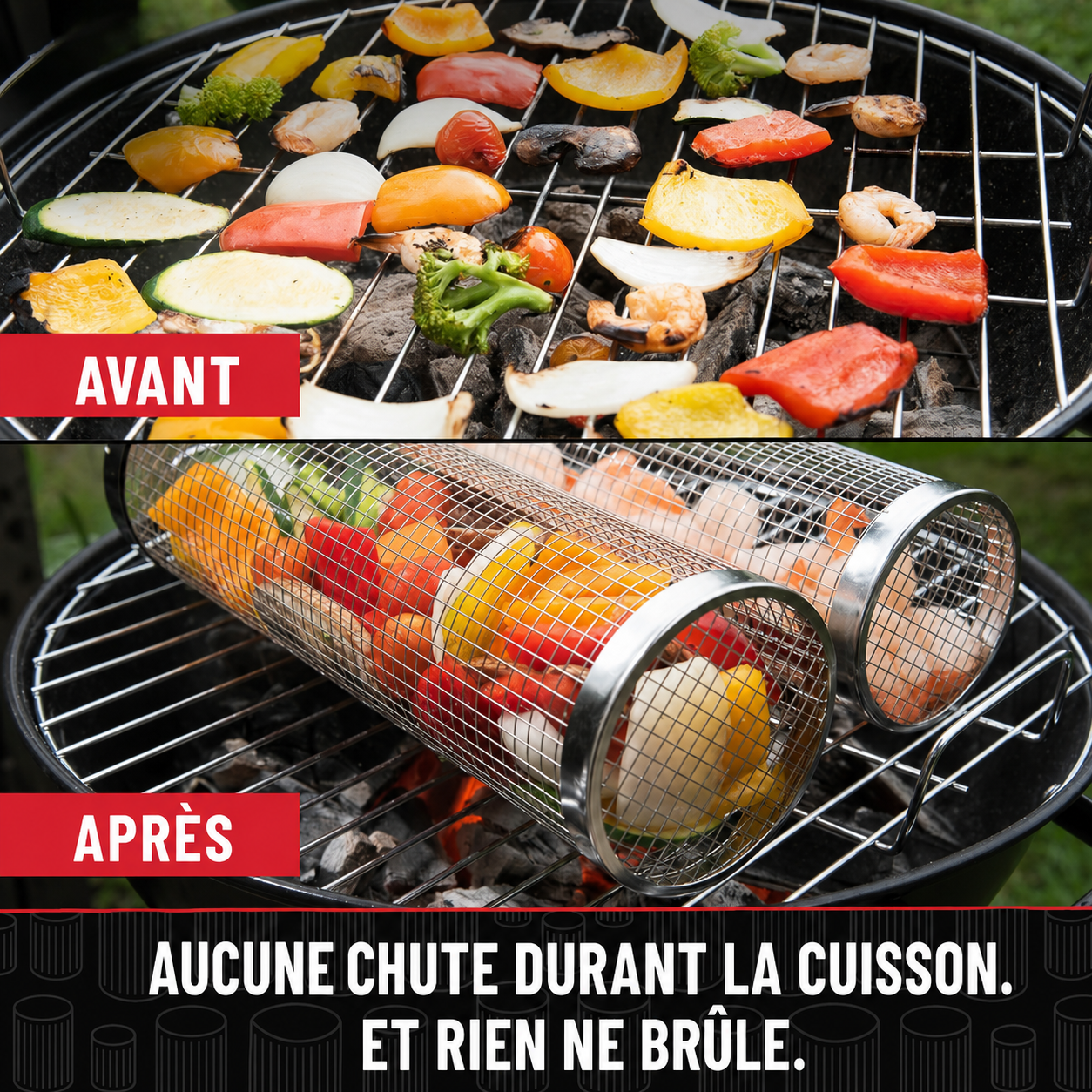 Le Panier BBQ™ - Une cuisson parfaite, des grillades inoubliables.