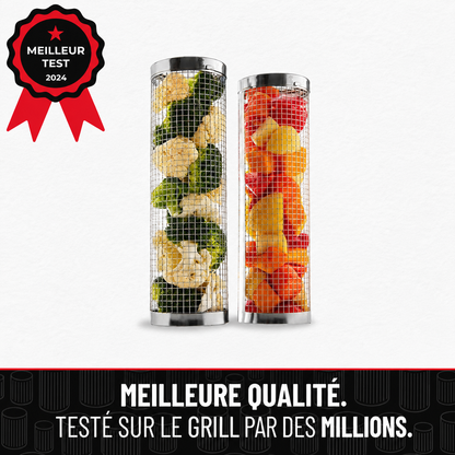Le Panier BBQ™ - Une cuisson parfaite, des grillades inoubliables.