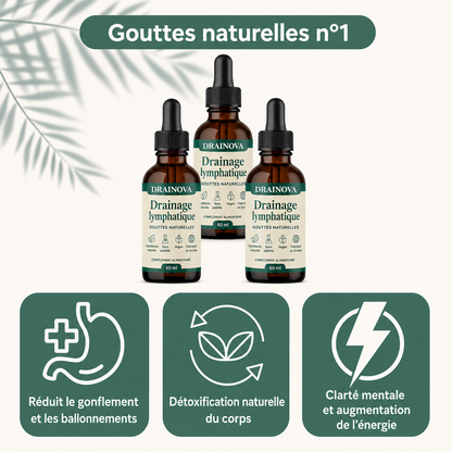 Drainova - Gouttes bien-être drainage lymphatique