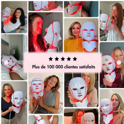 Masque LED régénérateur visage et cou - Luminea Pro