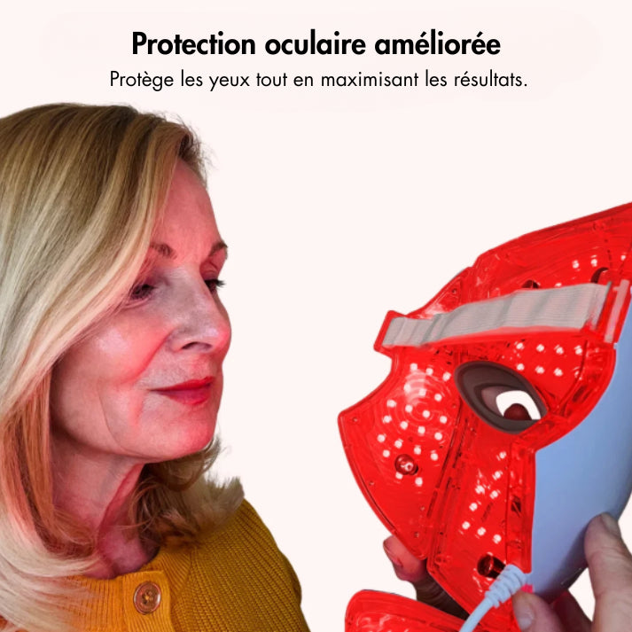 Masque LED régénérateur visage et cou - Luminea Pro