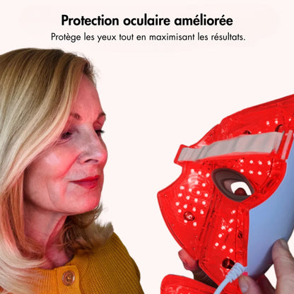 Masque LED régénérateur visage et cou - Luminea Pro