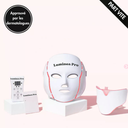 Masque LED régénérateur visage et cou - Luminea Pro
