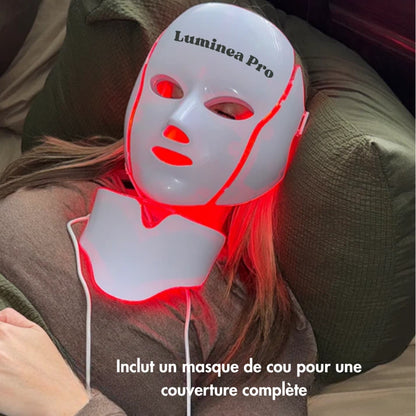 Masque LED régénérateur visage et cou - Luminea Pro