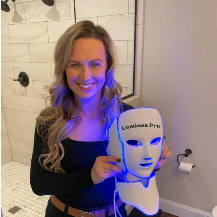 Masque LED régénérateur visage et cou - Luminea Pro