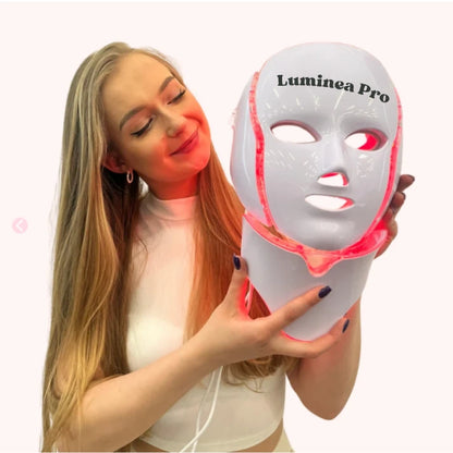 Masque LED régénérateur visage et cou - Luminea Pro