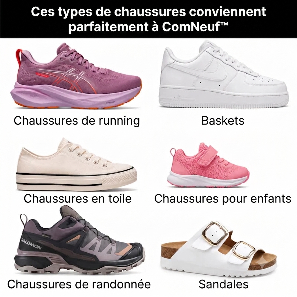 ComNeuf™ - Des chaussures propres en 30 minutes, sorties de la machine à laver